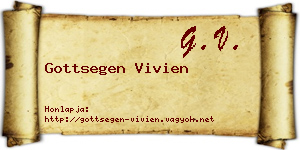 Gottsegen Vivien névjegykártya